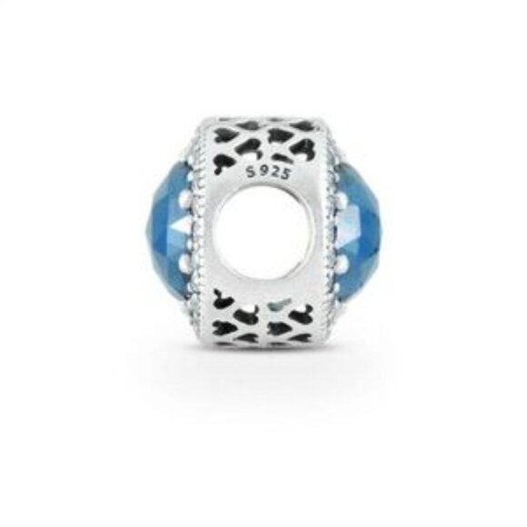 Pandora Elegant Blue Silver Charm - Picture 2 of 4